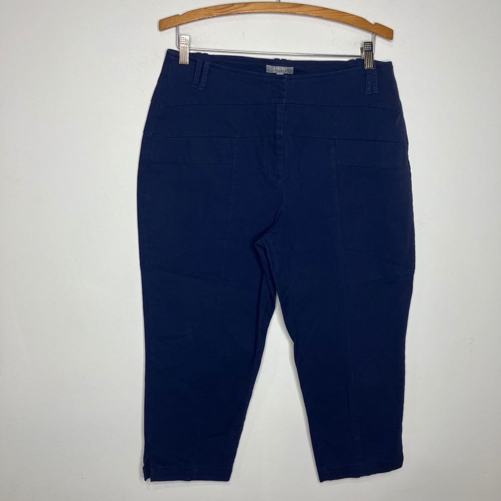 Habitat clothes‎ to live in navy blue twill capris casual women's size 12